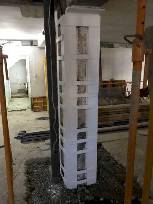 Reparaciones y refuerzos estructurales en edificio en Paseo Marítimo (Almería).